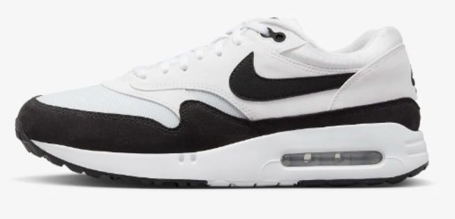 Nike 高爾夫球鞋 Air Max 1 86 OG G 男鞋 女鞋 白 藍 防潑水 氣墊 麂皮