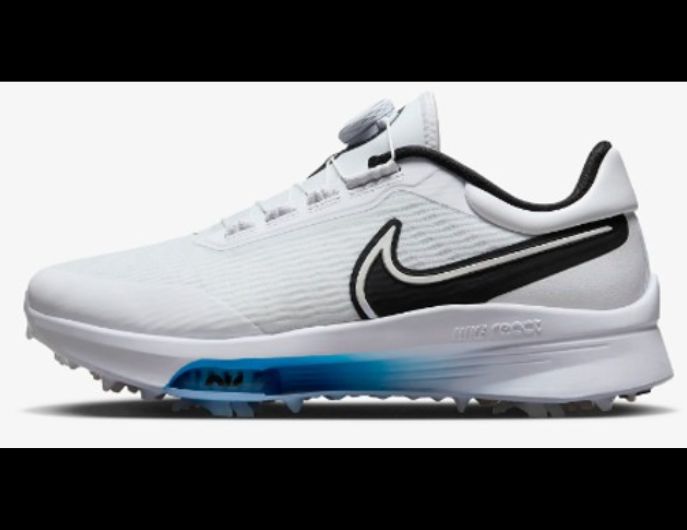 Nike 高爾夫球鞋 Air ZM Infinity TR Next% Boa 寬楦 男鞋 白 防潑水